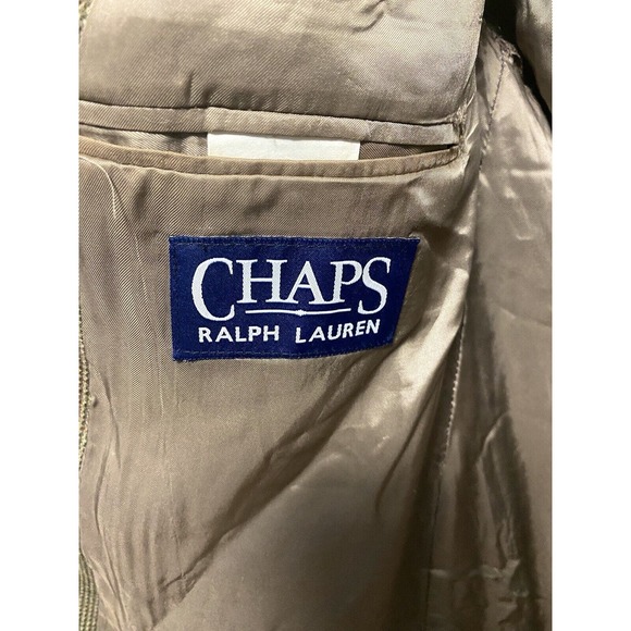 Vintage Chaps Ralph Lauren Men’s 100% Lambs Wool Houndstooth Blazer Size 46L - Picture 3 of 6